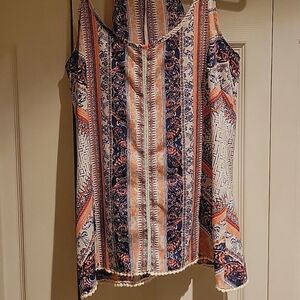 JAPNA Blue & Pink Top Sz.Sm.